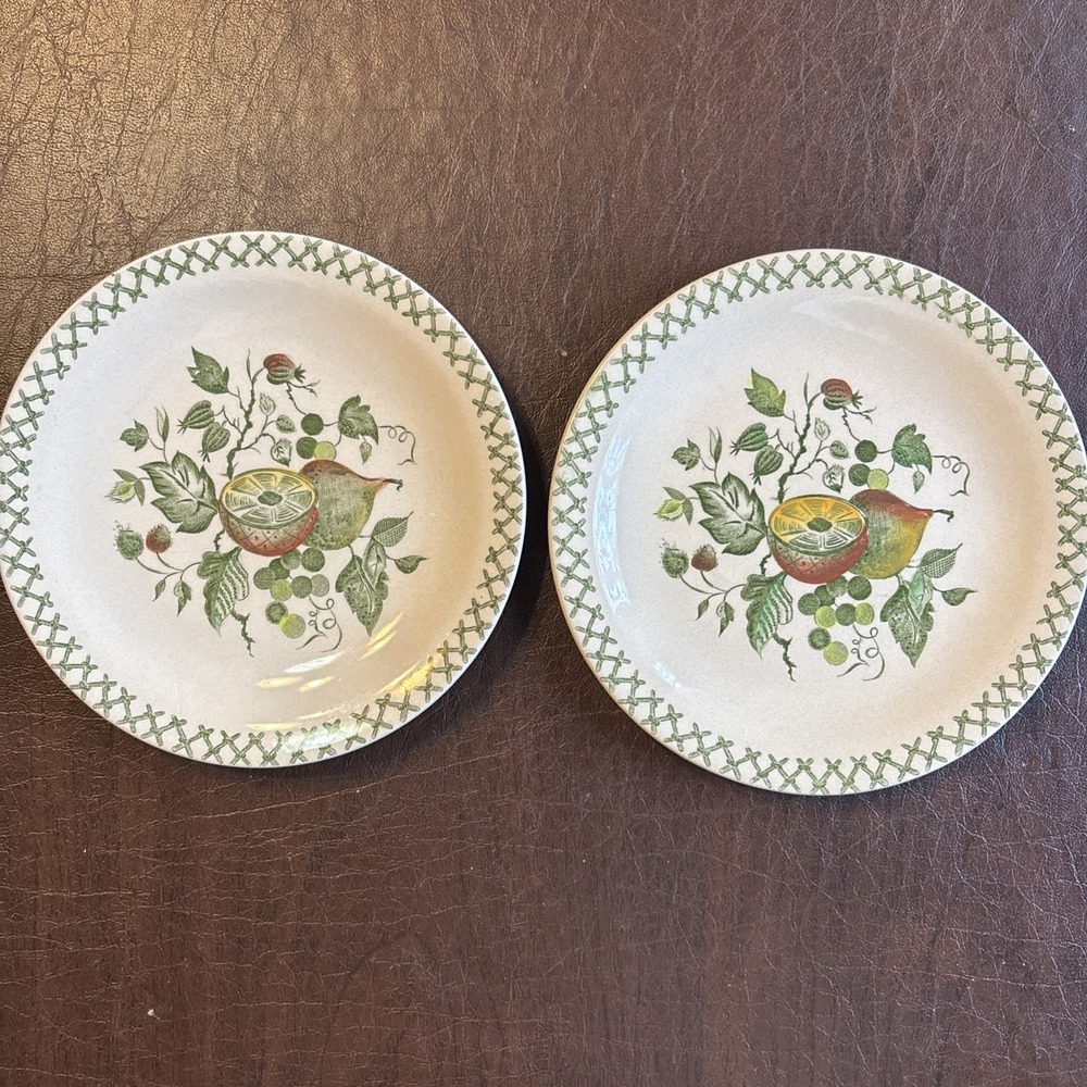 Staffordshire Old Granite ARBOR Johnson Bros‎ Bread Plates 2